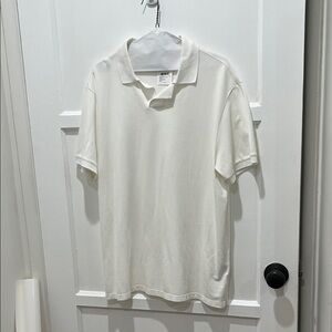 Club Monaco Classic White Polo Shirt